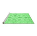 Sideview of Machine Washable Oriental Emerald Green Traditional Area Rugs, wshabs725emgrn