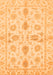 Machine Washable Oriental Orange Traditional Area Rugs, wshabs725org