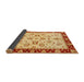 Sideview of Abstract Orange Red Oriental Rug, abs726