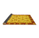 Sideview of Oriental Yellow Traditional Rug, abs726yw