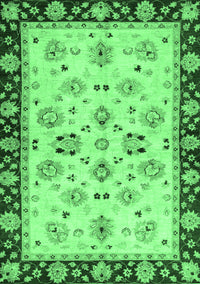 Oriental Emerald Green Traditional Rug, abs726emgrn