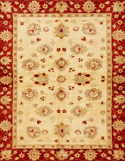 Abstract Orange Red Oriental Rug, abs726