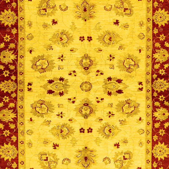 Oriental Yellow Traditional Rug, abs726yw