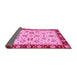 Sideview of Oriental Pink Traditional Rug, abs726pnk