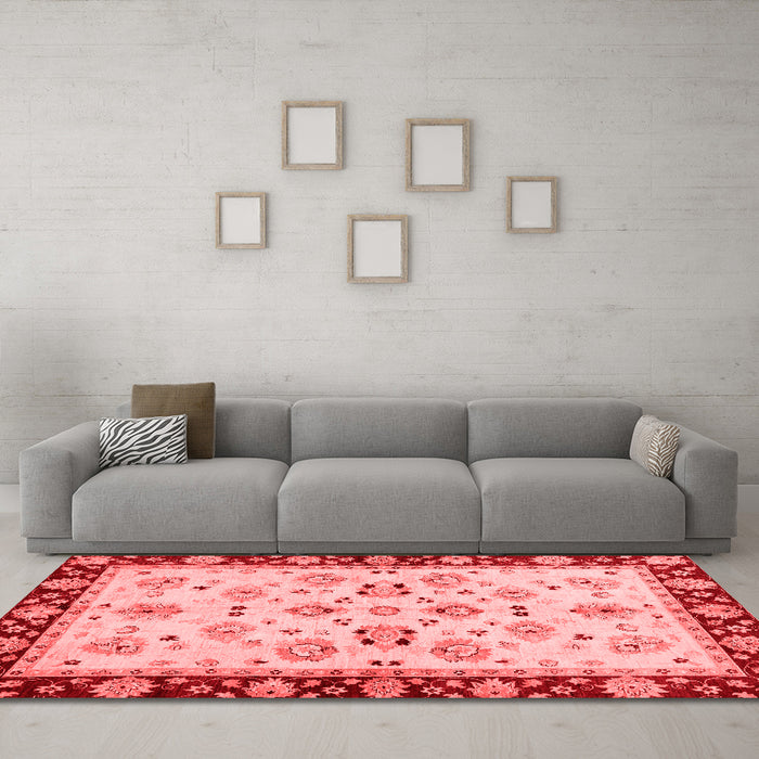 Traditional Red Washable Rugs
