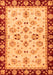 Machine Washable Oriental Orange Traditional Area Rugs, wshabs726org