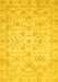 Oriental Yellow Traditional Rug, abs727yw