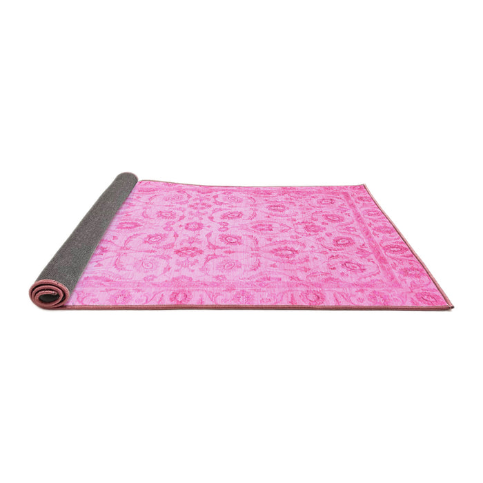 Sideview of Oriental Pink Traditional Rug, abs727pnk