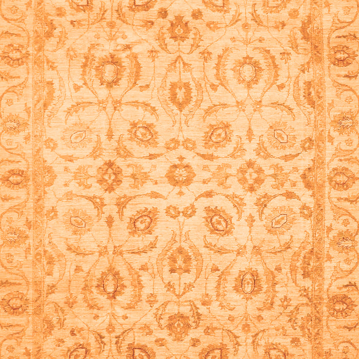 Machine Washable Oriental Orange Traditional Area Rugs, wshabs727org