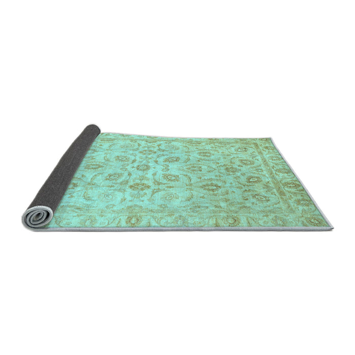 Sideview of Oriental Light Blue Traditional Rug, abs727lblu