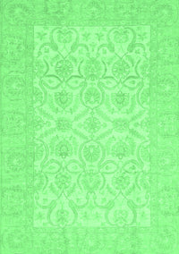 Oriental Emerald Green Traditional Rug, abs728emgrn