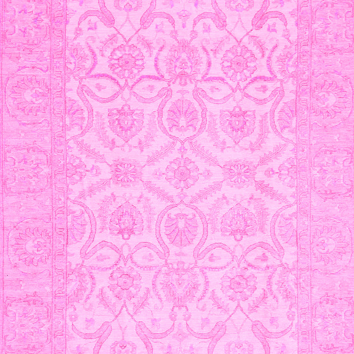 Machine Washable Oriental Pink Traditional Rug, wshabs728pnk