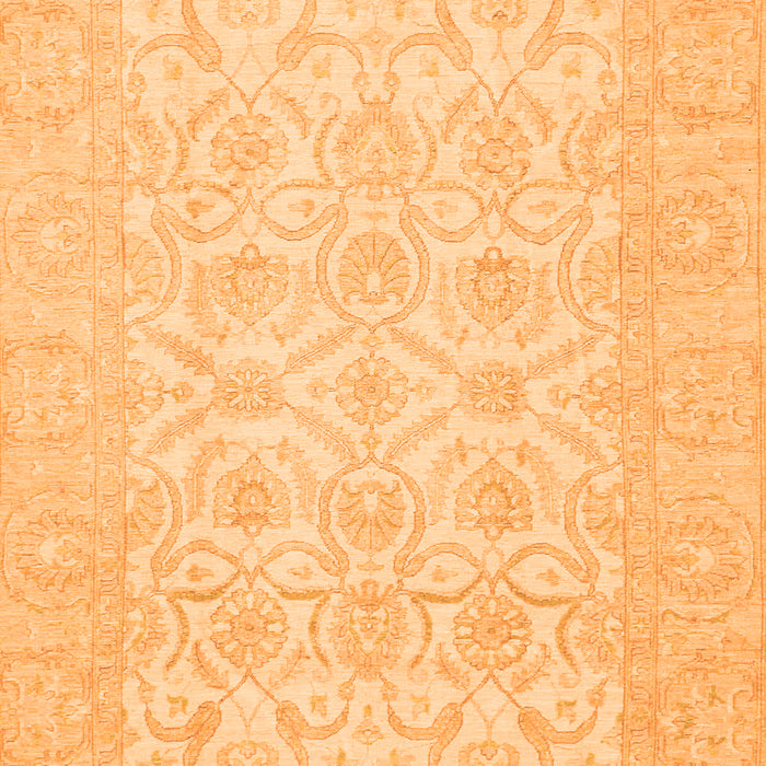 Machine Washable Oriental Orange Traditional Area Rugs, wshabs728org