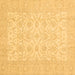 Square Oriental Brown Traditional Rug, abs728brn