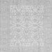 Square Oriental Gray Traditional Rug, abs728gry