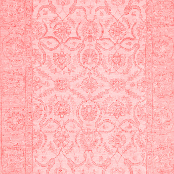 Machine Washable Oriental Red Traditional Rug, wshabs728red