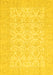 Oriental Yellow Traditional Rug, abs728yw