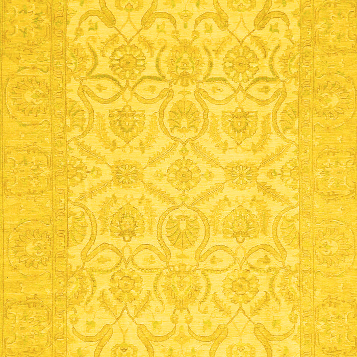 Oriental Yellow Traditional Rug, abs728yw