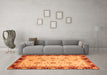 Machine Washable Oriental Orange Traditional Area Rugs in a Living Room, wshabs729org