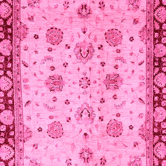 Machine Washable Oriental Pink Traditional Rug, wshabs729pnk