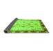 Sideview of Oriental Green Traditional Rug, abs729grn