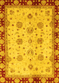 Oriental Yellow Traditional Rug, abs729yw