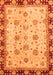 Machine Washable Oriental Orange Traditional Area Rugs, wshabs729org