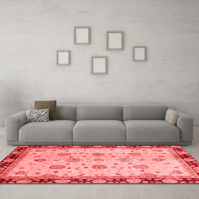 Traditional Red Washable Rugs