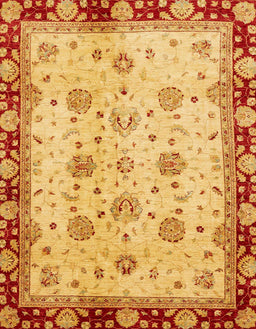 Abstract Saffron Yellow Oriental Rug, abs729