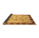 Sideview of Oriental Brown Traditional Rug, abs729brn