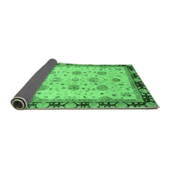 Sideview of Oriental Emerald Green Traditional Rug, abs729emgrn