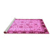 Sideview of Machine Washable Oriental Purple Traditional Area Rugs, wshabs729pur