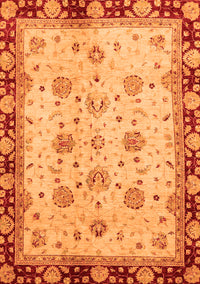 Oriental Orange Traditional Rug, abs729org