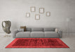 Modern Red Washable Rugs