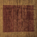 Square Abstract Brown Modern Rug, abs72brn