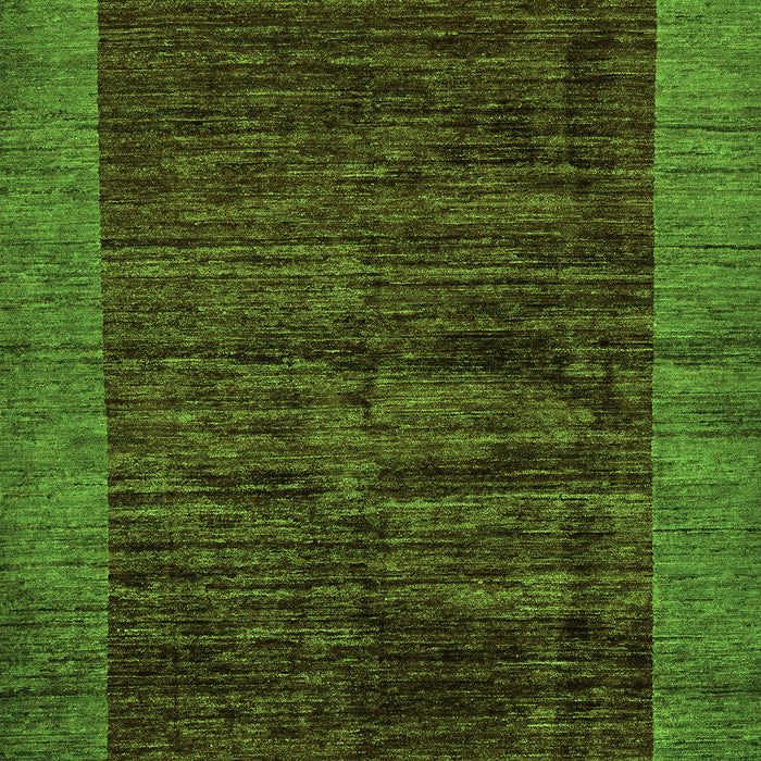Machine Washable Abstract Green Modern Area Rugs, wshabs72grn