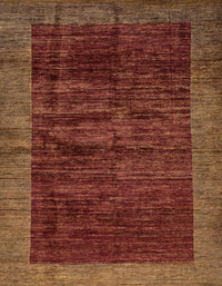 Machine Washable Abstract Red Rug, wshabs72