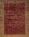 Machine Washable Abstract Red Rug, wshabs72