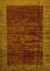 Abstract Yellow Modern Rug, abs72yw