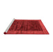 Modern Red Washable Rugs