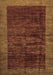 Machine Washable Abstract Brown Modern Rug, wshabs72brn