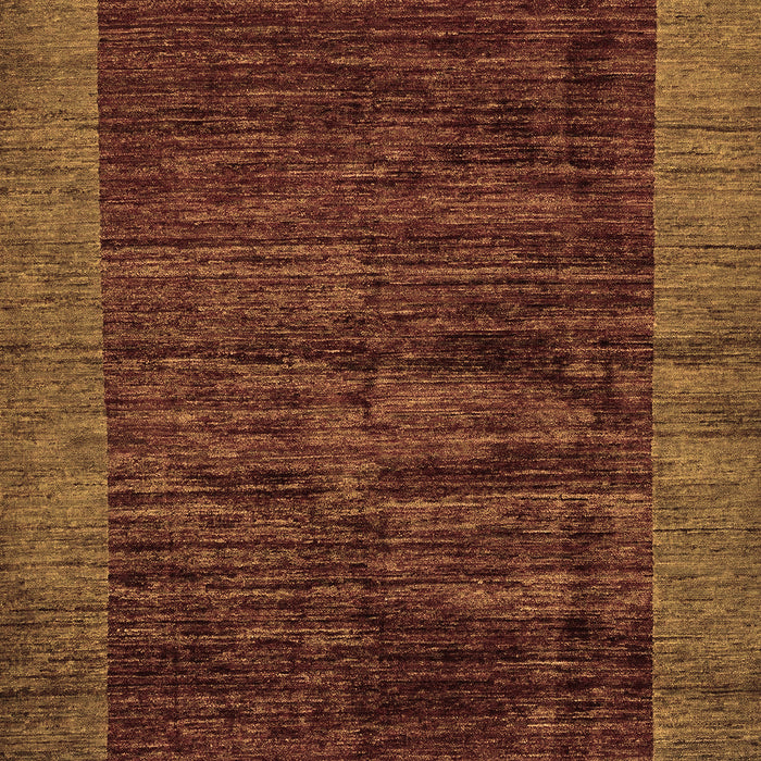 Machine Washable Abstract Brown Modern Rug, wshabs72brn