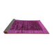 Sideview of Abstract Purple Modern Rug, abs72pur