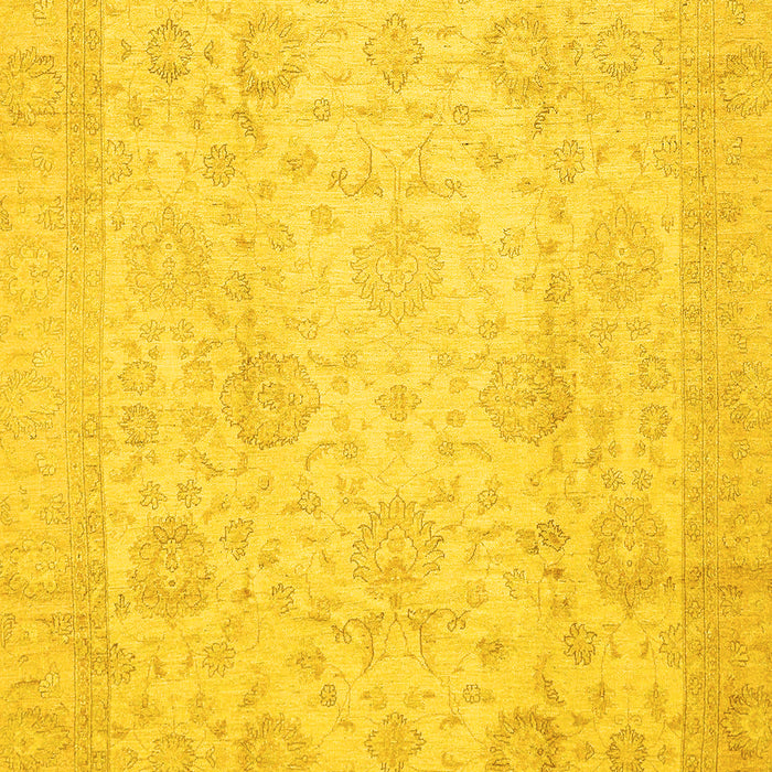 Oriental Yellow Traditional Rug, abs730yw