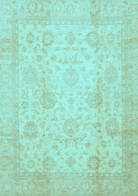 Oriental Light Blue Traditional Rug, abs730lblu