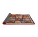 Sideview of Abstract Plum Purple Modern Rug, abs731