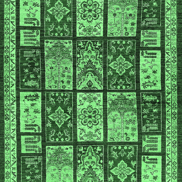 Machine Washable Abstract Emerald Green Modern Area Rugs, wshabs731emgrn