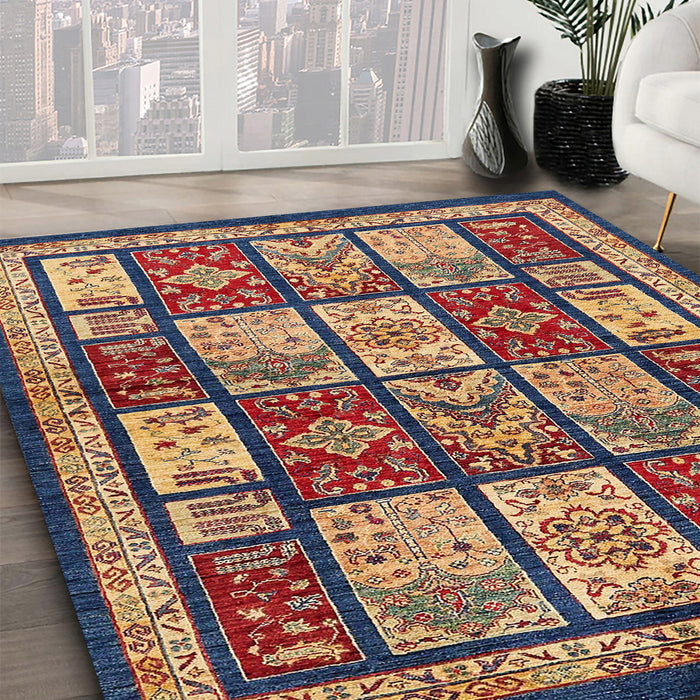 Machine Washable Abstract Plum Purple Rug in a Family Room, wshabs731