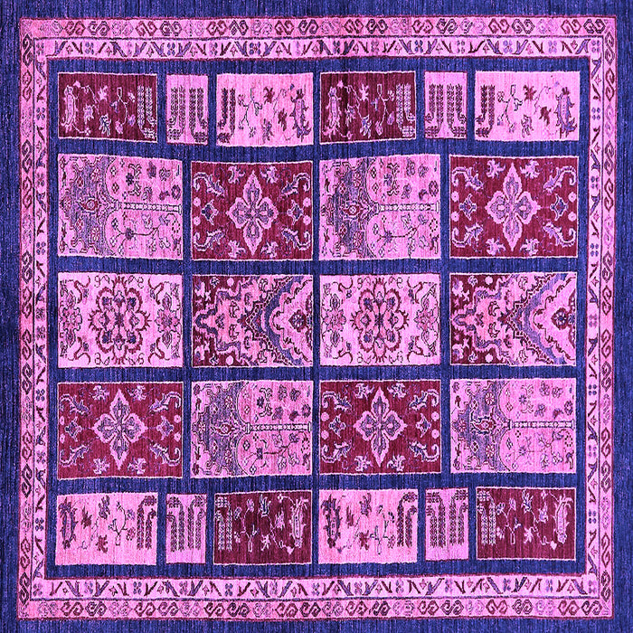 Square Abstract Purple Modern Rug, abs731pur