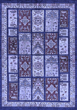 Abstract Blue Modern Rug, abs731blu